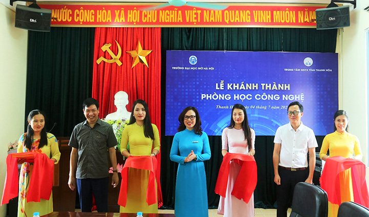 Trường ĐH Mở Hà Nội khánh thành phòng học công nghệ thứ 10 tại các trạm đào tạo từ xa